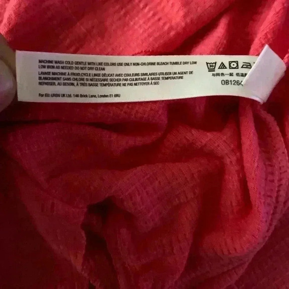 🆕Free People Bright Red Full Hearts Tank L 🆕 - Picture 12 of 15